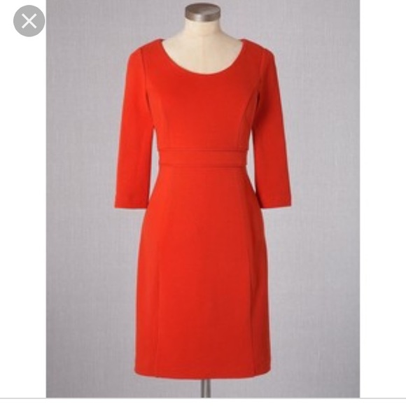 boden orange dress